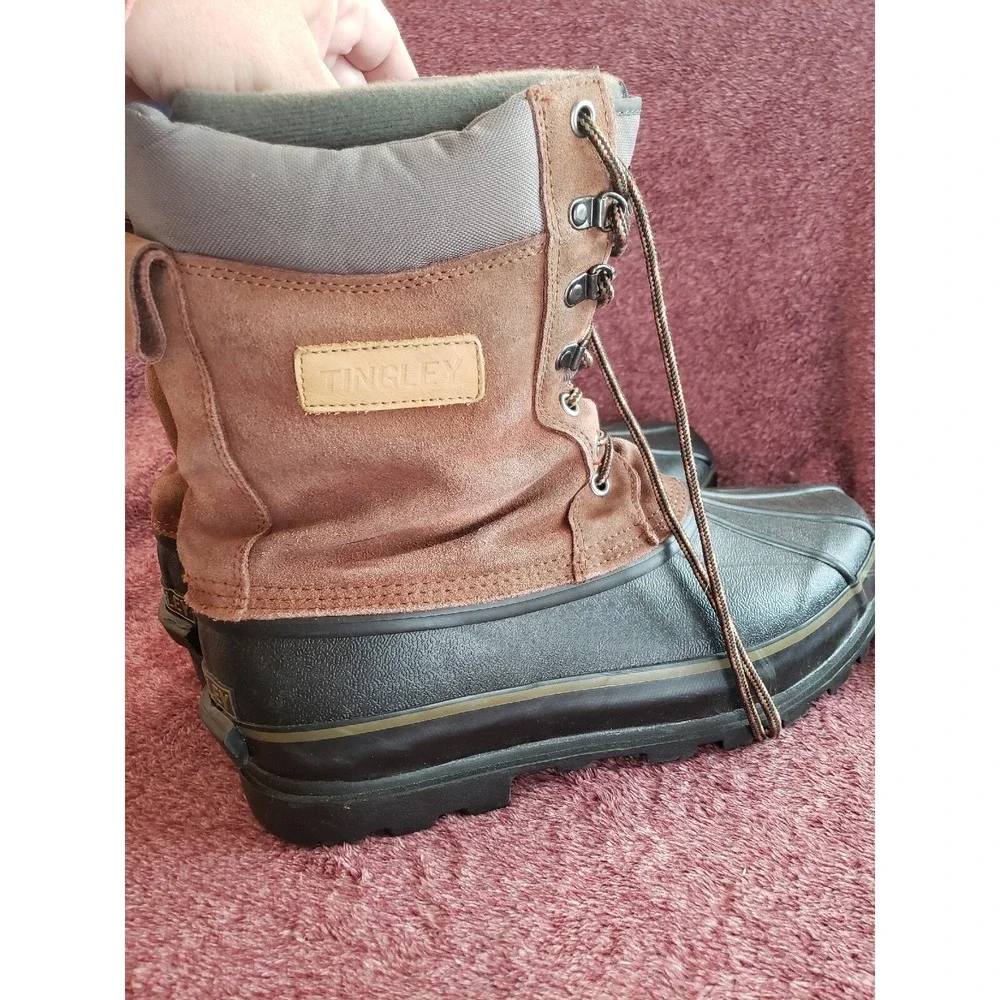 Tingley Thermo-lite Insulated Winter Waterproof Bottom Boots Size 11 Black Brown